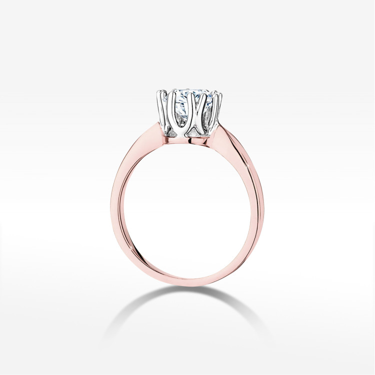 Pierścionek W0541 Diament 1,00ct różowe złoto