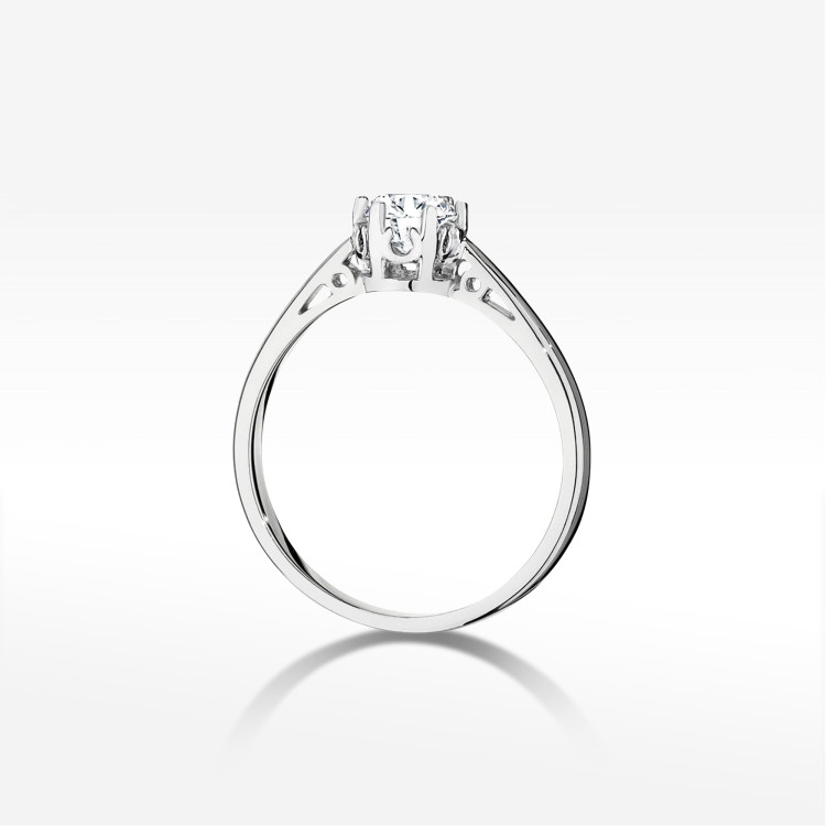 Pierścionek W0542 Diament 0,50ct białe złoto