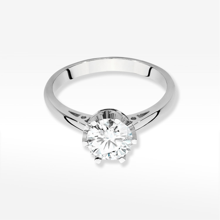 Pierścionek W0542 Diament 1,00ct białe złoto
