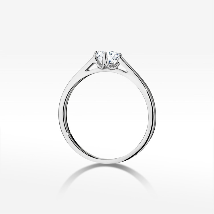 Pierścionek W0543 Diament 0,40ct białe złoto