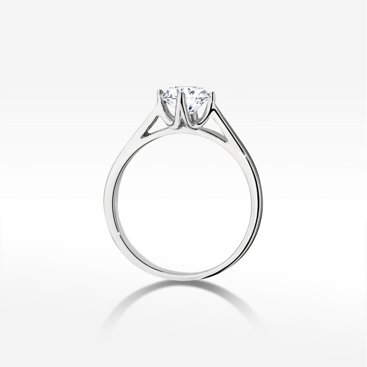 Pierścionek W0543 Diament 0,70ct białe złoto
