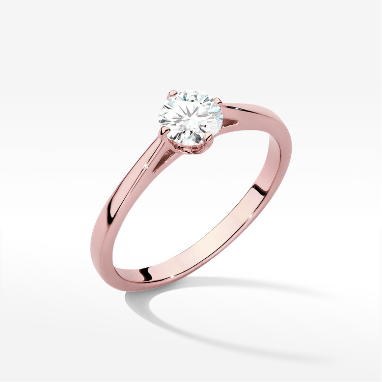 Pierścionek W0543 Diament 0,50ct różowe złoto