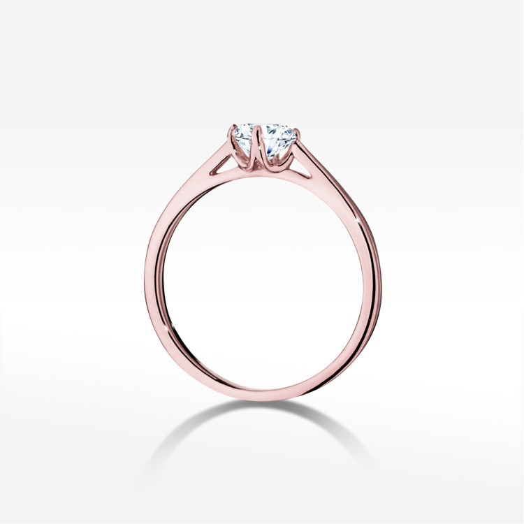 Pierścionek W0543 Diament 0,50ct różowe złoto