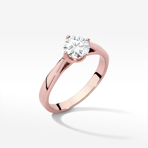 Pierścionek W0543 Diament 0,70ct różowe złoto