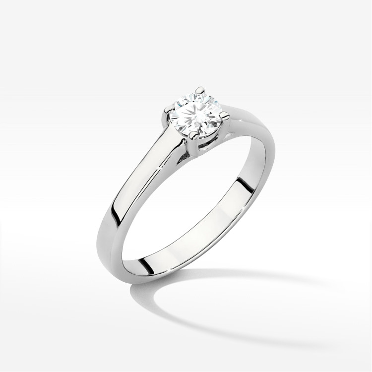 Pierścionek W0544 Diament 0,40ct białe złoto