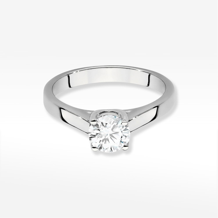 Pierścionek W0544 Diament 0,70ct białe złoto