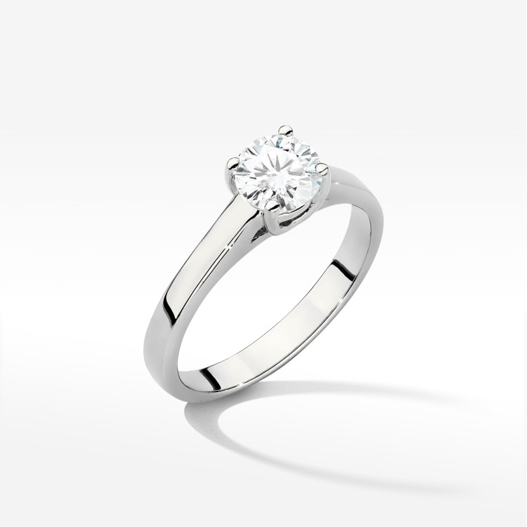 Pierścionek W0544 Diament 0,70ct białe złoto
