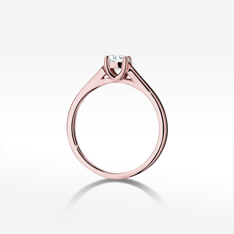 Pierścionek W0544 Diament 0,40ct różowe złoto