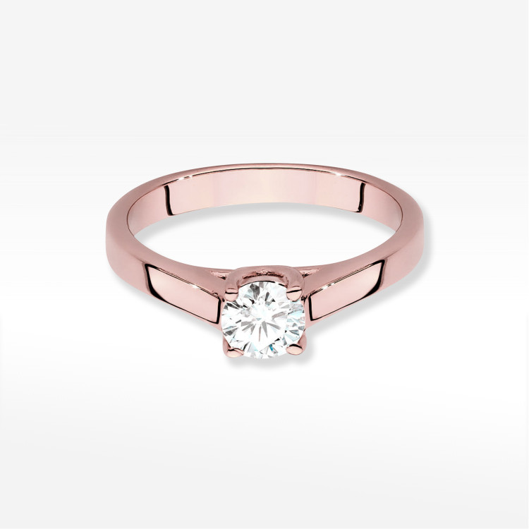 Pierścionek W0544 Diament 0,50ct różowe złoto