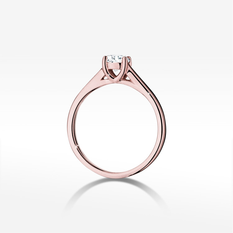 Pierścionek W0544 Diament 0,50ct różowe złoto