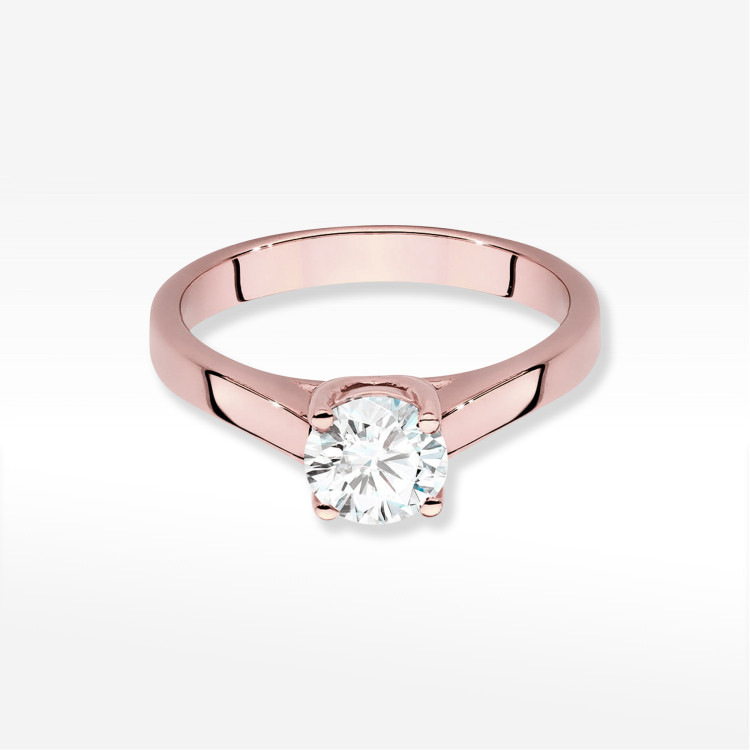 Pierścionek W0544 Diament 0,70ct różowe złoto