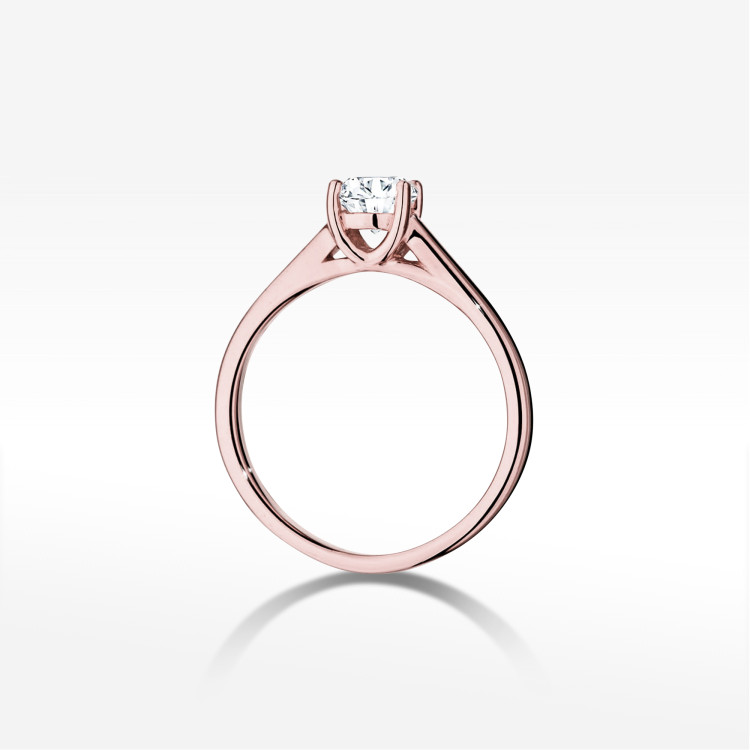Pierścionek W0544 Diament 0,70ct różowe złoto