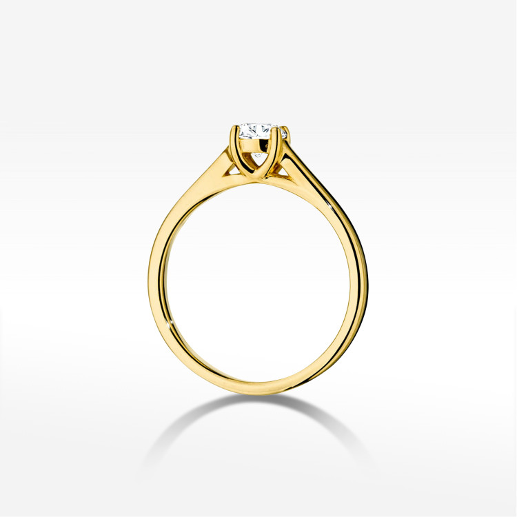 Pierścionek W0544 Diament 0,40ct żółte złoto
