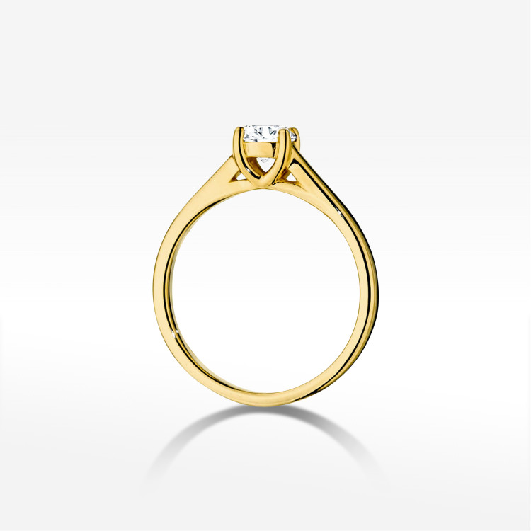 Pierścionek W0544 Diament 0,50ct żółte złoto