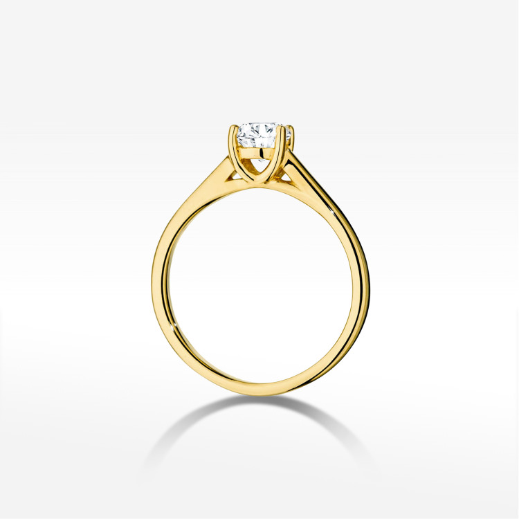 Pierścionek W0544 Diament 0,70ct żółte złoto
