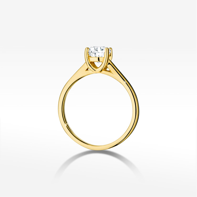 Pierścionek W0544 Diament 1,00ct żółte złoto