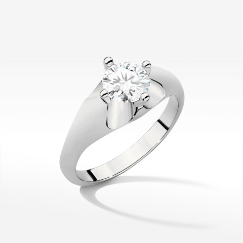 Pierścionek W0545 Diament 0,70ct białe złoto