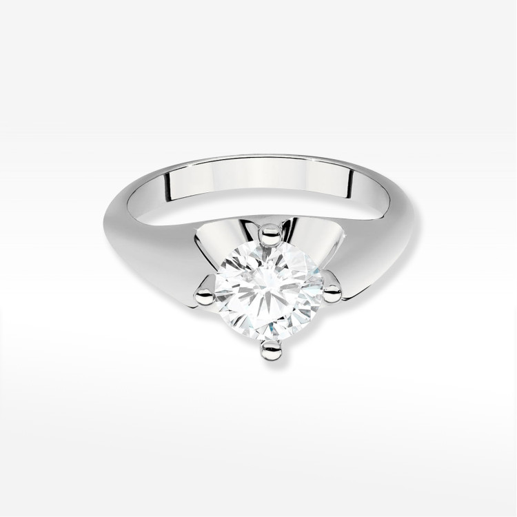 Pierścionek W0545 Diament 1,00ct białe złoto