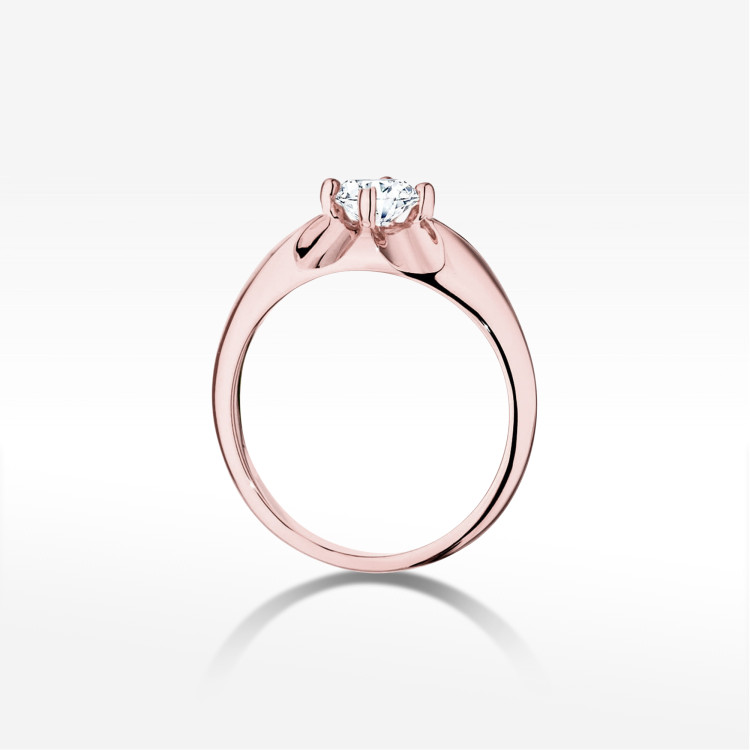 Pierścionek W0545 Diament 0,50ct różowe złoto
