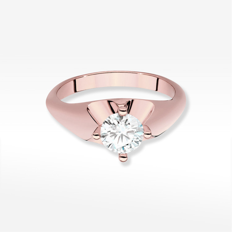 Pierścionek W0545 Diament 0,70ct różowe złoto