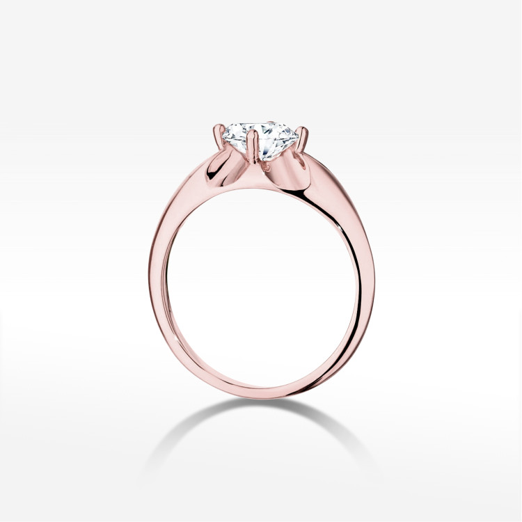 Pierścionek W0545 Diament 0,70ct różowe złoto
