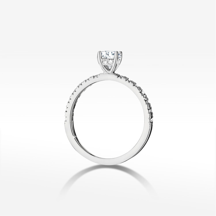 Pierścionek W0546 Diament 0,40ct białe złoto