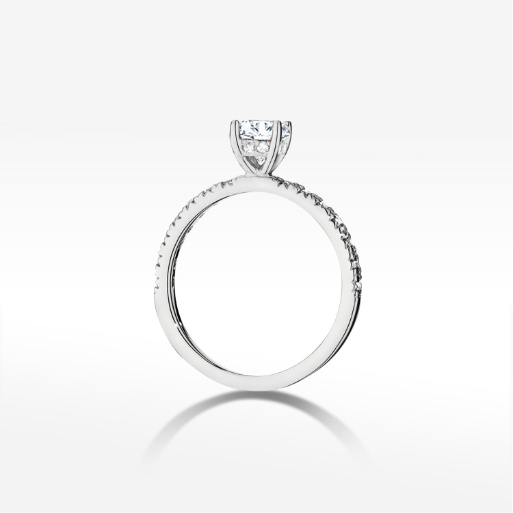 Pierścionek W0546 Diament 0,50ct białe złoto