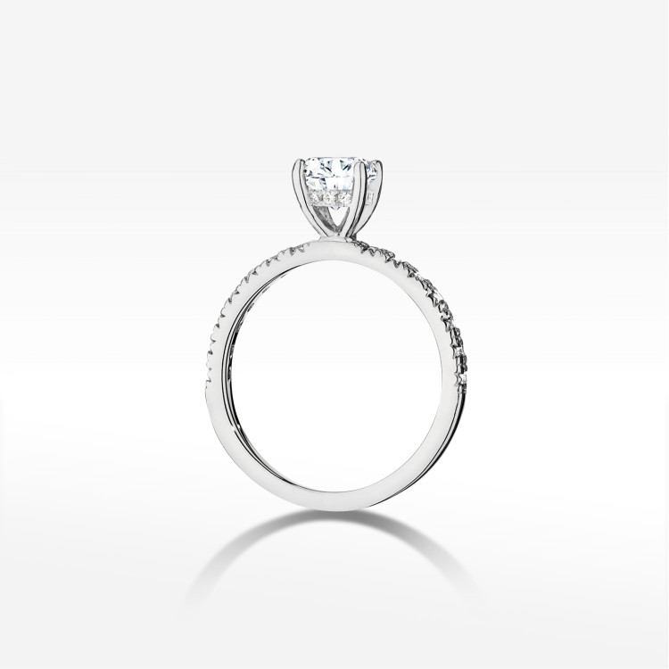 Pierścionek W0546 Diament 0,70ct białe złoto