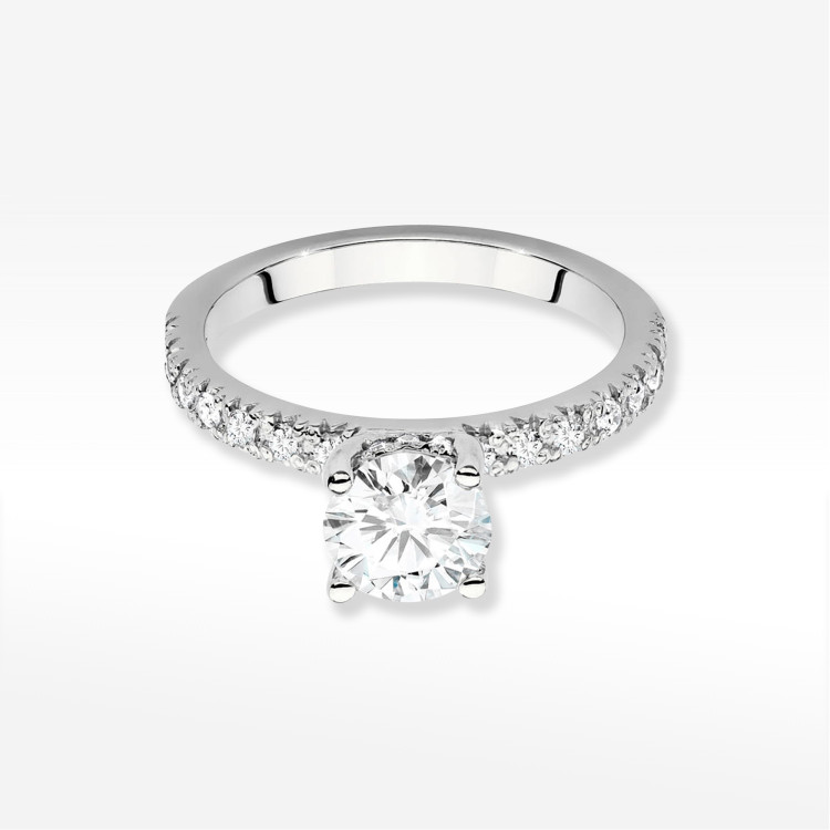 Pierścionek W0546 Diament 1,00ct białe złoto