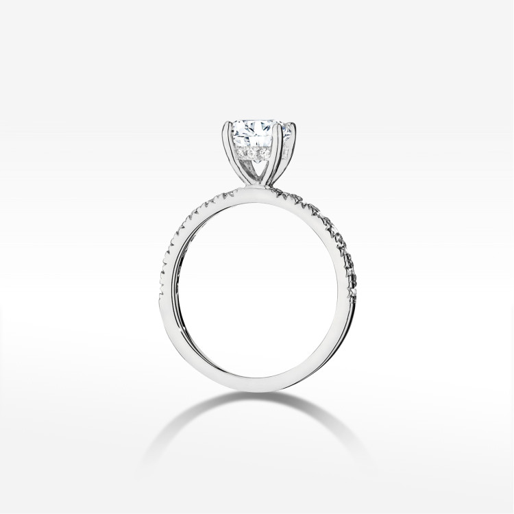 Pierścionek W0546 Diament 1,00ct białe złoto