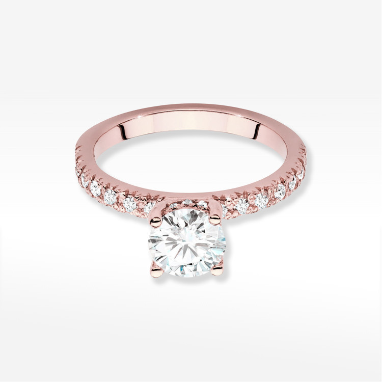 Pierścionek W0546 Diament 1,00ct różowe złoto