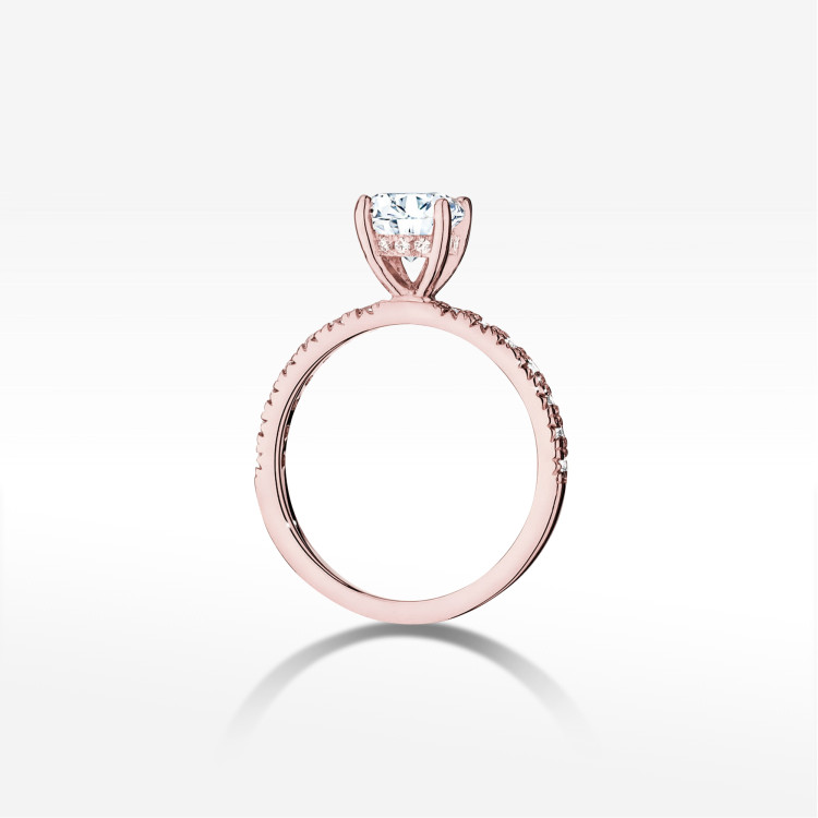 Pierścionek W0546 Diament 1,00ct różowe złoto