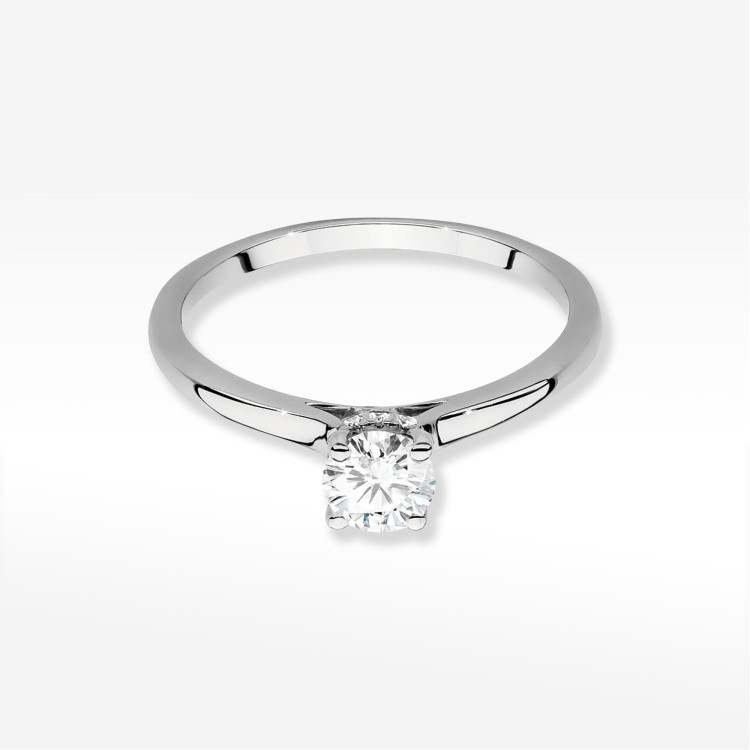 Pierścionek W0547 Diament 0,40ct białe złoto