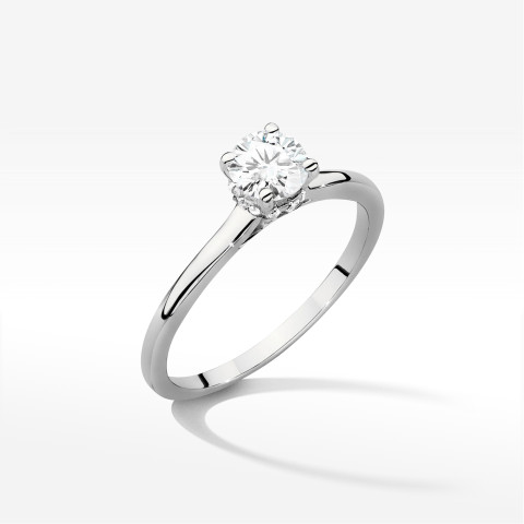 Pierścionek W0547 Diament 0,50ct białe złoto