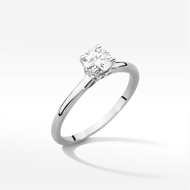 Pierścionek W0547 Diament 0,50ct białe złoto