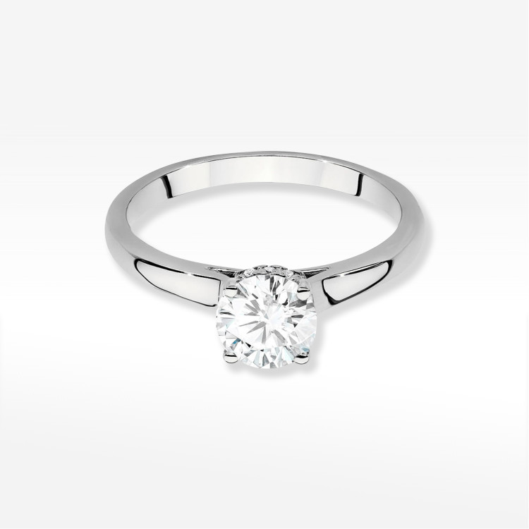 Pierścionek W0547 Diament 0,70ct białe złoto