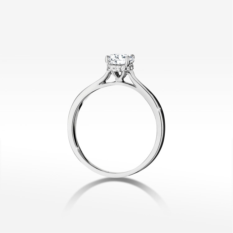Pierścionek W0547 Diament 0,70ct białe złoto