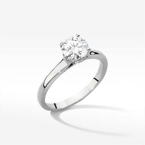 Pierścionek W0547 Diament 1,00ct białe złoto