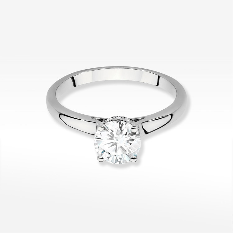 Pierścionek W0547 Diament 1,00ct białe złoto