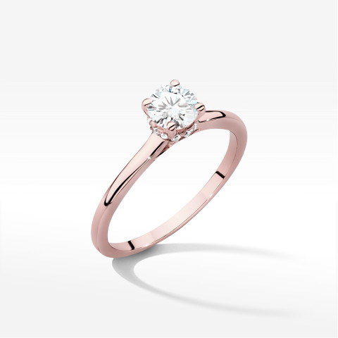 Pierścionek W0547 Diament 0,50ct różowe złoto