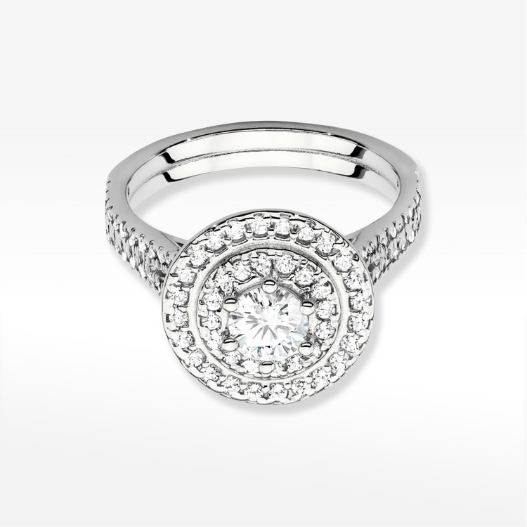 Pierścionek W0549 Diament 1,013ct białe złoto