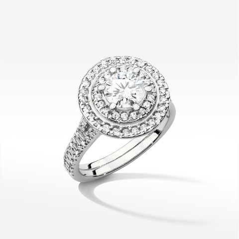 Pierścionek W0549 Diament 1,333ct białe złoto