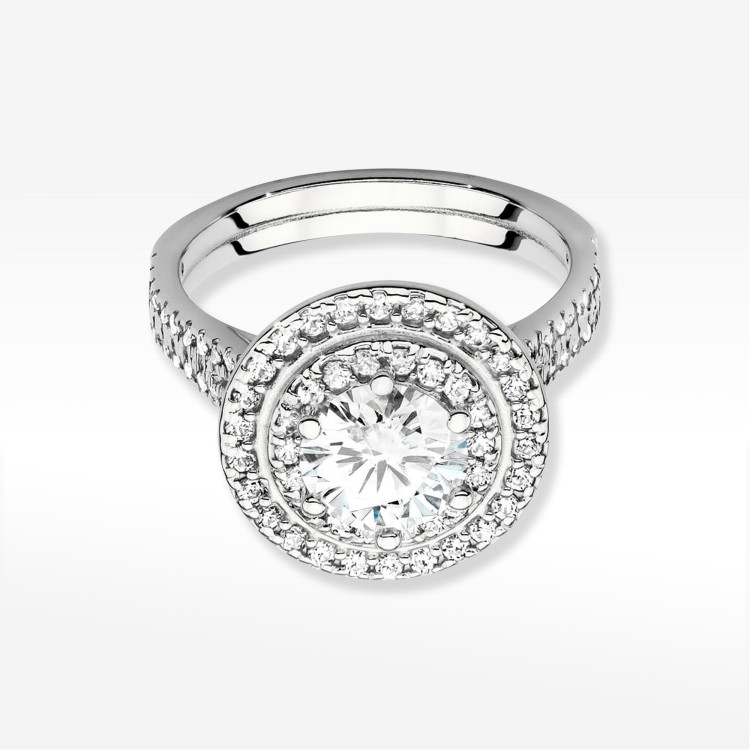 Pierścionek W0549 Diament 1,63ct białe złoto
