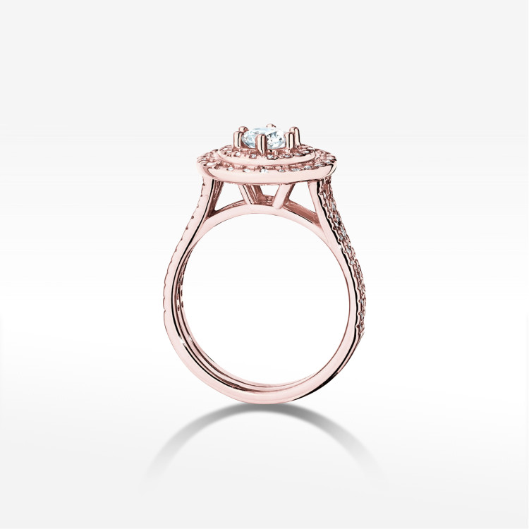 Pierścionek W0549 Diament 1,013ct różowe złoto
