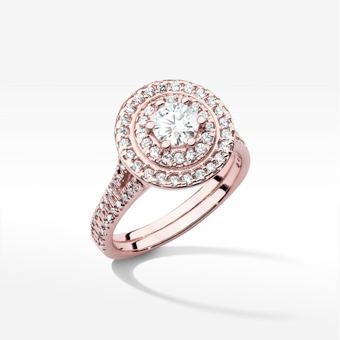 Pierścionek W0549 Diament 1,113ct różowe złoto