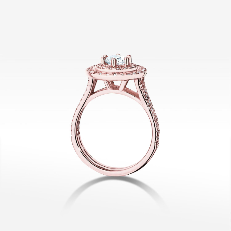 Pierścionek W0549 Diament 1,113ct różowe złoto