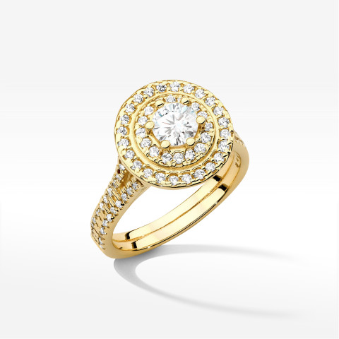 Pierścionek W0549 Diament 1,113ct żółte złoto