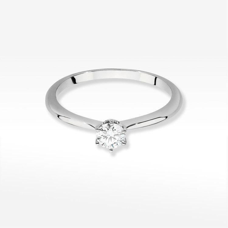 Pierścionek W0553 Diament 0,40ct białe złoto