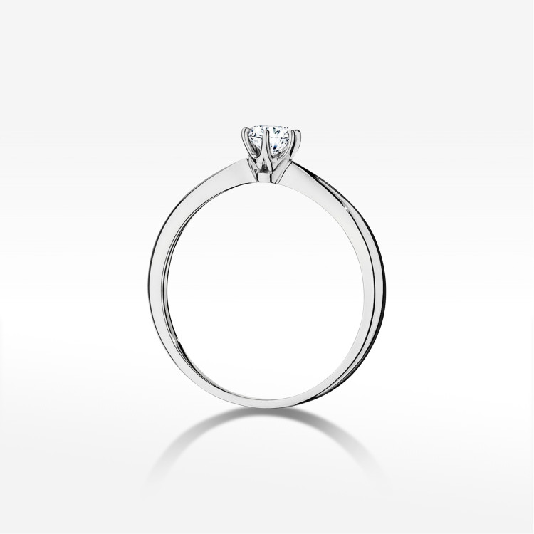 Pierścionek W0553 Diament 0,40ct białe złoto