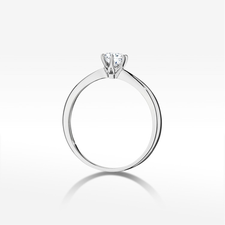 Pierścionek W0553 Diament 0,50ct białe złoto